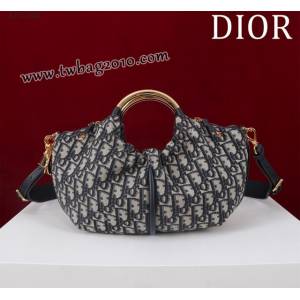 Dior专柜2025新款迪奥高仿原单饺子包复古手提包 djfk1487