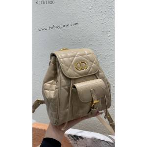 Dior专柜2025早春新款迪奥高仿原单小号Caro双肩背包女士后背包 djfk1820