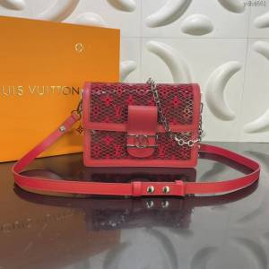 lv路易威登專櫃2022新款Dauphine手袋 lv頂級原單Dauphine系列單肩斜挎包 M20590 ydh4661