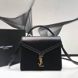YSL专柜款女包 聖羅蘭經典款CASSANDRA牛皮磨砂Y型鎖扣 YSL手提肩背斜挎包 532752  jjh1054