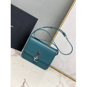 YSL专柜款女包 聖羅蘭經典款MONOGRAM金屬旋扣小號郵差包 YSL肩背斜挎包 634306  jjh1080