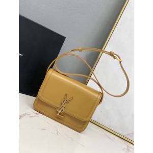 YSL专柜款女包 聖羅蘭經典款MONOGRAM金屬旋扣小號郵差包 YSL肩背斜挎包 634306  jjh1082