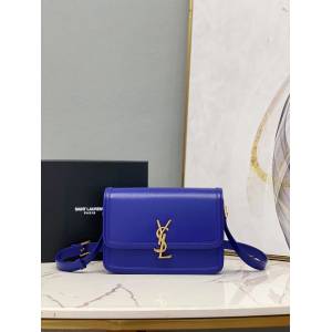 YSL专柜款女包 聖羅蘭經典款MONOGRAM金屬旋扣大號郵差包 YSL肩背斜挎包 634305  jjh1110