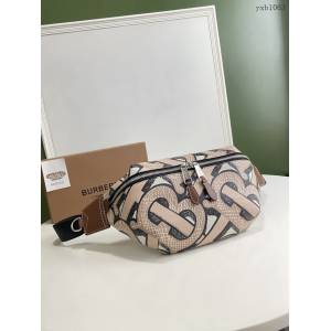 Burberry專門店新款腰包 巴寶莉環保帆布男女款腰包胸包挎包 yxb1063