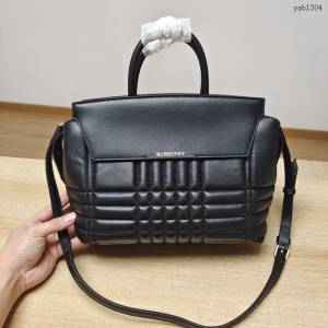 Burberry專門店新款小羊皮手提包 巴寶莉手拎肩背全皮女包 yxb1304