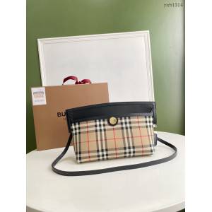 Burberry專門店新款Vintage復古格紋賽爾迪手袋 巴寶莉斜背手拿包款 yxb1314
