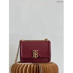 Burberry專門店新款TB專屬標識鎖扣包 巴寶莉皮革鏈條單肩斜挎女包 yxb1454