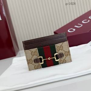 Gucci專櫃2026新款馬銜扣卡包卡夾 古馳Generation織帶男女名片夾 867122  gc1028