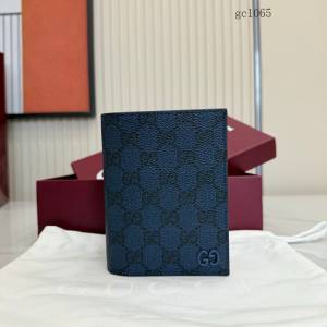 Gucci專櫃經典印花男士雙折錢夾 古馳陶瓷質感GG對折護照夾錢包 795229  gc1065