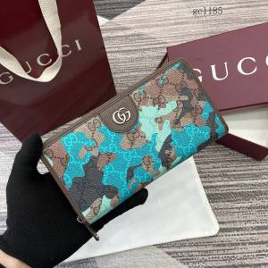 Gucci專櫃2026新款男女大理石紋錢包 古馳迷彩系列拉鏈零錢包 834694  gc1185